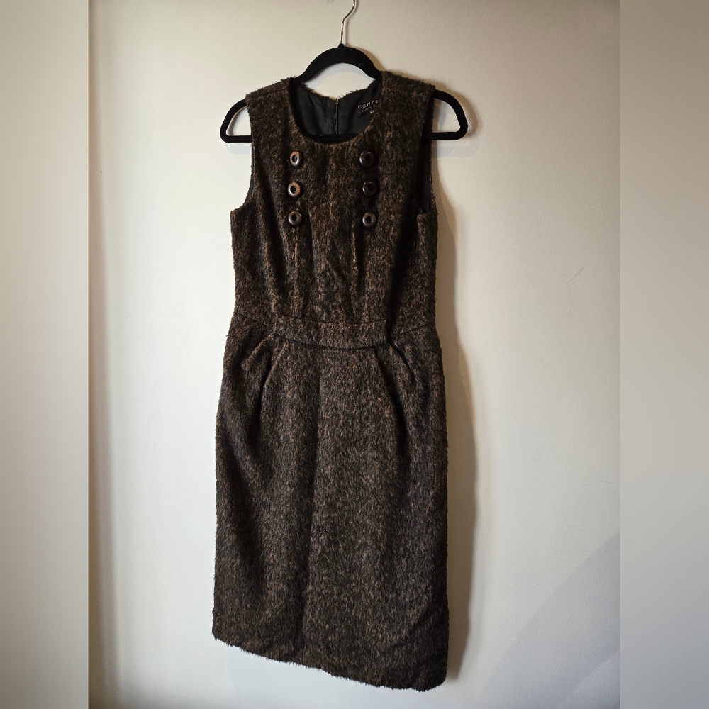 Comrags Brown Button Dress Size Medium